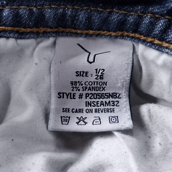 Vigoss The New York Boot Jeans Women 26 Med Blue Low Rise Y2K Bootcut Cowgirl - Picture 10 of 11